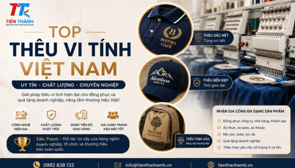 Top Thêu Vi Tính Việt Nam | Tiêu Chí Lựa Chọn Xưởng Thêu Uy Tín, Chất Lượng Cao 2026